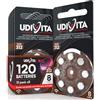 Udivita 120 Batterie per Apparecchi Acustici Udivita Misura 312 (Marroni) PR41 con Phono Pulse Technology - 15 Blister da 8 Pile