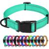 TagME Collare per Cani in Nylon Riflettente, Fibbia Staccabile Durevole, Collari Di Sicurezza Regolabili per Cani Di Taglia Media, Teal, Larghezza 2.5 cm