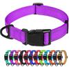 TagME Collare per Cani in Nylon Riflettente, Fibbia Staccabile Durevole, Collari Di Sicurezza Regolabili per Cani Di Taglia Media, Viola, Larghezza 2.5 cm