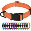 TagME Collare per Cani in Nylon Riflettente, Fibbia Staccabile Durevole, Collari Di Sicurezza Regolabili per Cani Di Taglia Media, Arancia, Larghezza 2.5 cm