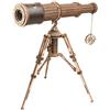 Robotime Kit modello puzzle in legno 3D con telescopio monoculare Robotime per bambini da