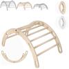 ® Arrampicata per Bambini in Legno Naturale, Dondolo Triangolo, Altalena Da Casa