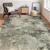 GENIMO - Tappeto Antiscivolo Moderno Astratto - 120x170cm - Corto Pile - Per Ambienti Eleganti e Comfort - Perfetto per Soggiorno - Verde Grigio