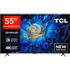 TCL 55C61KS 55 Mini LED TV, 4K UHD QLED, Smart Google TV con Dolby Atmos, Game Master