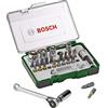 Bosch Set da 27 Pezzi di bit avvitamento e cricchetti, qualità dura, accessori trapano avvitatore e avvitatore