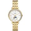 Fossil Orologio Jacqueline da donna, Movimento al quarzo a tre lancette con fasi lunari e cinturino in acciaio inossidabile, Oro Seppia