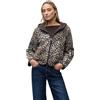 Street One 3228255 Giacca Teddy con Fantasia Leo, Beige Sabbiato, 44 Donna
