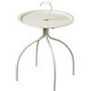 Baroni Tavolino rotondo da Salotto o Cucina in ferro con Gancio maniglia trasportabile 41x41x60 cm