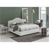 Talamo Italia - Letto matrimoniale Annunziata, Letto contenitore con rivestimento in tessuto, 100% Made in Italy, Apertura frontale, con materasso Cm 160x190 incluso, Grigio