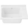 QLS Lavandino esterno bianco per giardino, garage, cantina, lavanderia e officina