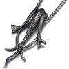 GTHIC Ciondolo a tre serpenti unisex in acciaio inossidabile per l'uso quotidiano Gioielli con animali serpente per uomo e donna