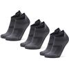 DANISH ENDURANCE 3 o 5 Paia Calzini da Running Uomo Donna Corti, Calze da Corsa Anti Vesciche, Tecnici e Sport, 3 x Grigio, EU 43-47