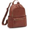 STILORD 'Berry' Zaino Pelle Donna Vera Pelle alla Moda Piccolo Borsa a Tracolla Zaino da Viaggio in Morbida Pelle per viaggio shopping ufficio Zaino Porta PC 13 Pollici, Colore:maraska - marrone