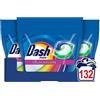 Dash Pods Detersivo Lavatrice In Capsule, 132 Lavaggi (44x3), Salva Colore, Mantiene Vivaci I Colori, Efficace Anche A Freddo E In Cicli Brevi