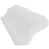 YORJOSOX Fantasmini Uomo Donna Calzini Bassi Invisibili in Cotone Corte Calze Fantasmini Uomo con Taglio Basso Antiscivolo Silicone Bianchi Neri (IT, Numero, 39, 42, Regular, Regular, Bianco 5 coppie)