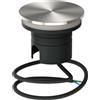 Faretto LED interrato da Giardino 6W IP67 Luce Radente 360°- Inox