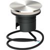 Faro LED interrato da Giardino 6W IP67 24V Luce Radente 360°- Inox Colore Bianco Caldo 3.000K