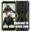 Ulefone Armor X12 Pro Rugged Smartphone, 8GB+64GB+256GB Espandibile, Octa-core Android 14 Telefono Cellulari Resistente IP68, 13MP+8MP, 5,45"HD+ 4860mAh Dual SIM 4G Cellulare Offerta,NFC OTG GPS,Verde