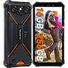 OUKITEL G3 Rugged Smartphone, 16GB+256GB/1TB Telefono Indistruttibile, 6300mAh Batteria, 6.0" Cellulare da Lavoro, 13MP+5MP Fotocamera, Android 14, 4G Dual SIM/IP68/IP69K/GPS/OTG/FACE ID/3.5mm Jack