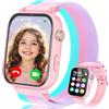 Ucani 4G Orologio Smartwatch Bambini, Orologio Intelligente con GPS, SOS, Telefono/Chat/Videochiamata, Modalità Scuola, Contapassi, Sveglia, Gioco Smart Watch Ragazza Ragazzo 4-12 Anni Regalo, Rosa