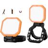 Jueholla 2 Faro LED Ricaricabile 30W, Lampada da Lavoro 2500LM Super Luminoso 6000mAh con 4 Modalità di Luce, Lampada da Campeggio Portatile per Interruzioni di Corrente, Campeggio, Arancione
