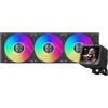 PCCOOLER CPS GT360 ARGB Display BK AIO CPU Cooler schermo IPS da 3,5 pollici TDP 310W Sistema di raffreddamento a liquido installato 3 ventole PWM ARGB, per Intel LGA 1851/1700/1200 AM5/AM4 Nero