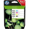 Hp Multipack Nero / Ciano / Magenta / Giallo 3Hz51Ae Mcvp 01 903 Xl 3000 Pagine Originale