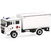 Herpa Modellino camion MAN TGM MzKW Protezione civile regione urbana Aquisgrana, miniatura in scala 1:87, pezzo da collezione, Made in Germany, plastica