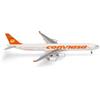 Herpa Modellino aereo Conviasa Airbus A340-600, miniatura in scala 1:500, pezzo da collezione, modello di aereo senza base, metallo