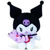Trudi Kuromi e l'amico Orso Ettore | Peluche, idea regalo, Kuromi anniversary | 15x14,5x10 cm taglia XS | Hello Kitty and friends | modello 25046