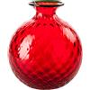 VENINI VASO MONOFIORE BALLOTON D.21,5 CM ROSSOFILO VERDE MELA H.24,5 CM FO310029000F0ATZ