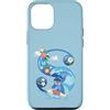 Disney Custodia per iPhone 15 Pro Monogramma dell'alfabeto Disney Lilo e Stitch lettera S per Stitch
