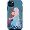 Disney Frozen Anna ed Elsa Sister Hug Slate Blue Custodia per iPhone 11 Pro Max
