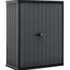 Keter Cortina Alto - Armadio porta attrezzi da giardino - 140x73.6x170.4 cm
