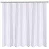 N&Y HOME Tenda da doccia in tessuto, 243,8 x 198,1 cm, taglia XL, qualità alberghiera, lavabile, idrorepellente, tende da bagno con occhielli, 243,8 x 198,1 cm, colore bianco