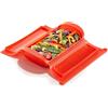 Lékué, Custodia in silicone per vaporiera,650 ml, colore: Rosso