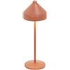 Zafferano, Lampada Amelie, Lampada da Tavolo Ricaricabile e Senza Fili con Controllo Touch, Adatta per Salotto ed Esterni, Dimmer, 2200-3000 K, Altezza 34 cm, Colore Terracotta