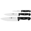 ZWILLING TWIN Chef 2 Set di Coltelli, Acciaio Inossidabile, Nero, 3 Pezzi