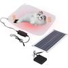 Générique Letto per cani riscaldato ad energia solare, cuscino riscaldante solare per gatti - cuscini riscaldati impermeabili per animali domestici 100 W - letto riscaldante regolabile per gatti, cuscino