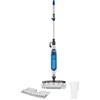 Shark Klik N 'Flip Steam Mop, Scopa a Vapore Manuale, Cavo 6 m, per Pavimenti Duri, 2 Panni Lavabili, Serbatoio Capacità di 375 ml, Riscaldamento in 30 Secondi, Bianco/Blu, S6001EU