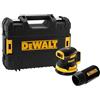 DEWALT Levigatrice Rotorbitale Brushless 18V XR, Platina 125mm, Regolazione Velocità, Impugnatura Ergonomica, Hook & Loop, Basse Vibrazioni, Interruttore Sigillato, Solo Corpo - DCW210NT-XJ