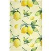 Xigua - Set di 4 strofinacci da cucina con limone fresco, resistenti e super assorbenti, motivo elegante, 71 x 45 cm