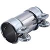 Takpart Morsetto doppio per raccordi per tubo di scarico, diametro 55 mm x 125 mm
