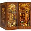 Does not apply DIY Biblioteca Book Nook Kit, Casa Delle Bambole in Miniatura Con Libreria Estra