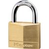 Master Lock Solid Padlock, Corrosion Protection, Brass, Sold as 1 Each