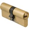Amig - Cilindro di sicurezza - Serratura per porte - Bombina a doppia frizione - Antipiegatura e Antibumping - Include 5 chiavi - Oro opaco - Misure: 80 (40-40 mm)