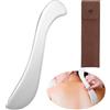 AOZUO Strumento Gua Sha per il corpo, in acciaio inox, raschietto muscolare in metallo per raschiare la pelle, strumento per terapia fisica, per viso, gambe, spalle, collo, cicatrici, massaggi dei