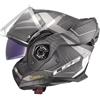 LS2, Casco Moto Modulare ADVANT X CARBON HORIZON Matt Silver Grey, L