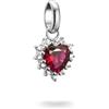 Thomas Sabo Charm Club Connect CC1279-013-10 - Ciondolo a forma di cuore rosso in argento 925 riciclato