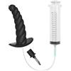 AMAZBEE Doccia anale con attacco per siringa Spina per clistere a spirale in silicone per la pulizia del colon Kit per la pulizia della prostata riutilizzabile per uomini (M,1)